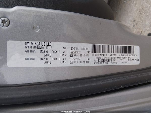 2016 DODGE GRAND CARAVAN SE PLUS