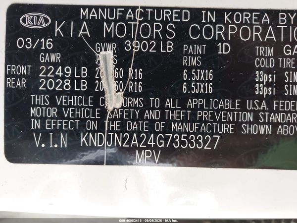 2016 KIA SOUL Plus — I9