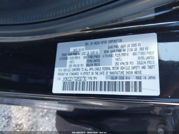 2016 MAZDA CX-5 GRAND TOURING — I9