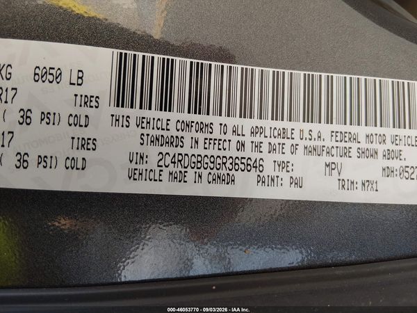 2016 DODGE GRAND CARAVAN SE PLUS