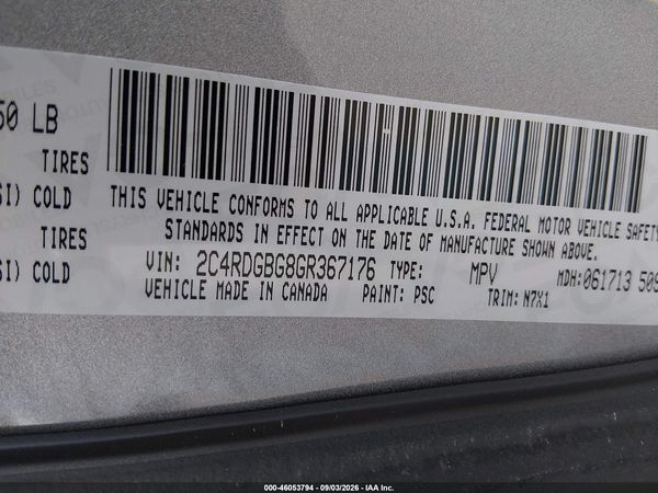2016 DODGE GRAND CARAVAN SE PLUS