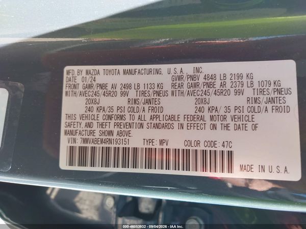 2024 MAZDA CX-50 2.5 S PREMIUM PLUS — I9