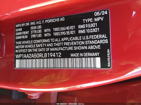 2024 PORSCHE MACAN T — I9