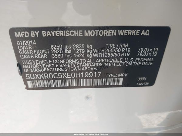 2014 BMW X5 XDRIVE35I — I9