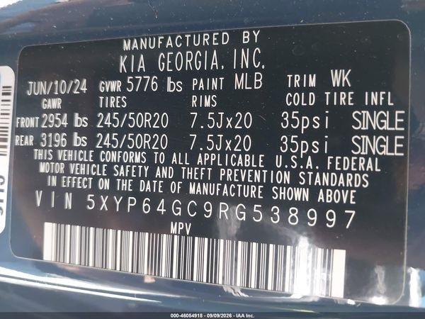 2024 KIA TELLURIDE S — I9