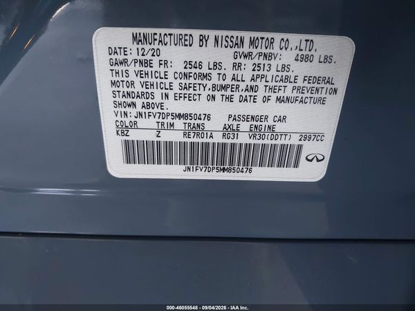 2021 INFINITI Q50 RED SPORT 400 — I9