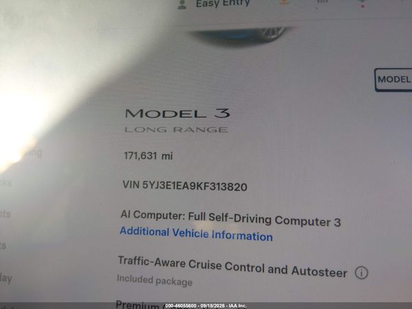 2019 TESLA MODEL 3 — I118