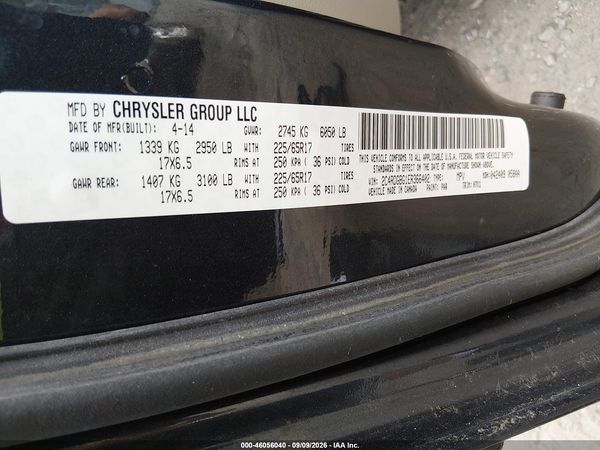2014 DODGE GRAND CARAVAN AMERICAN VALUE PKG — I9