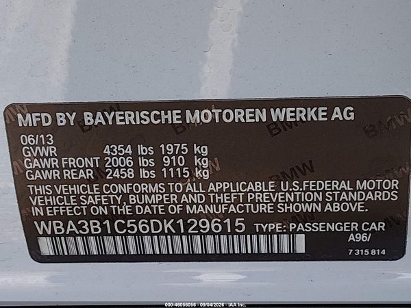 2013 BMW 320I SA — I9