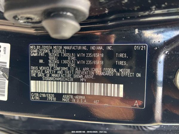 2021 TOYOTA HIGHLANDER HYBRID XLE