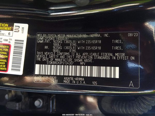2023 TOYOTA HIGHLANDER HYBRID XLE — I9