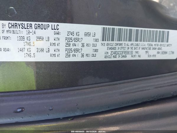 2015 DODGE GRAND CARAVAN SXT — I9