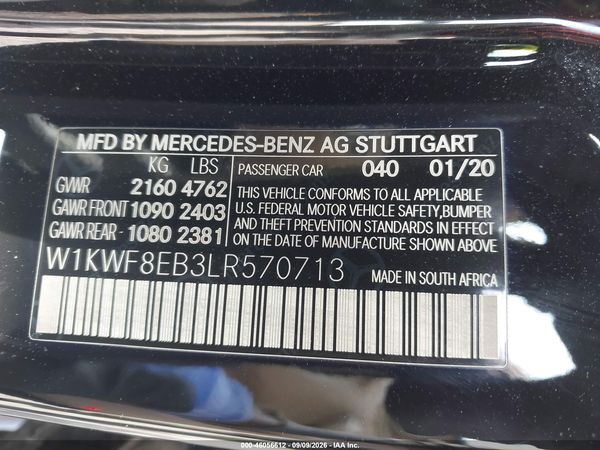 2020 MERCEDES-BENZ C 300 4MATIC — I9