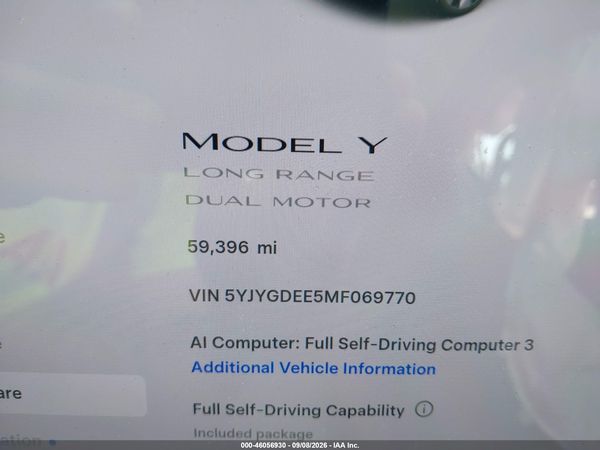 2021 TESLA MODEL Y — I118