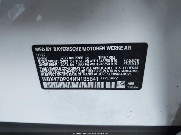 2022 BMW X3 SDRIVE30I