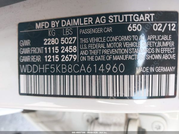 2012 MERCEDES-BENZ E 350 E350