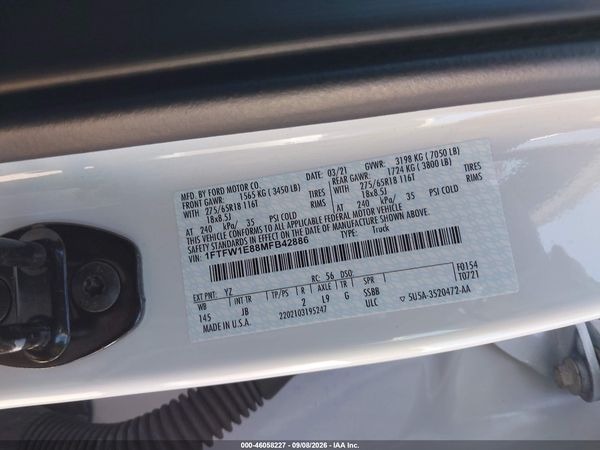 2021 FORD F-150 XL