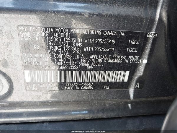 2024 TOYOTA RAV4 XLE PREMIUM — I9