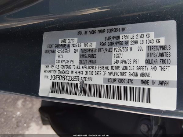 2023 MAZDA CX-5 2.5 S CARBON EDITION — I9