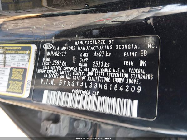 2017 KIA OPTIMA LX
