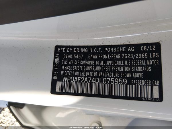 2013 PORSCHE PANAMERA GTS — I9
