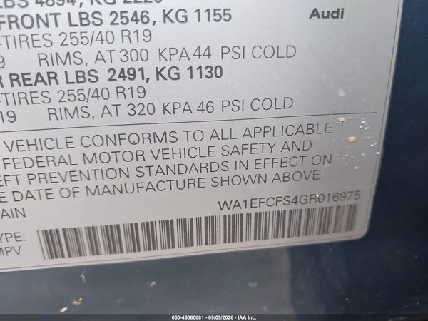 2016 AUDI Q3 2.0T PREMIUM PLUS — I9