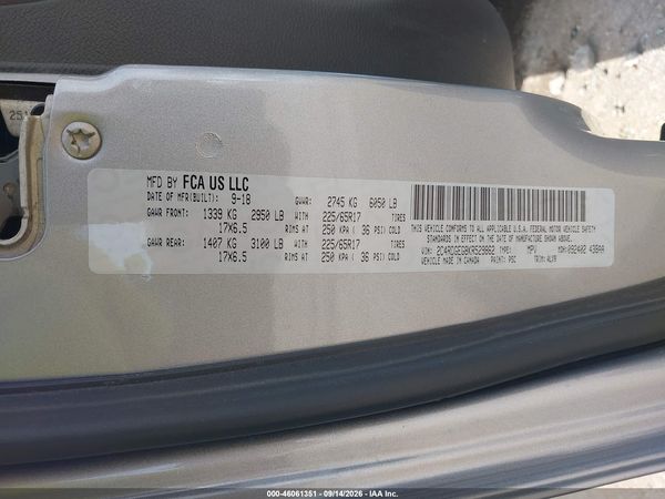 2019 DODGE GRAND CARAVAN GT — I9