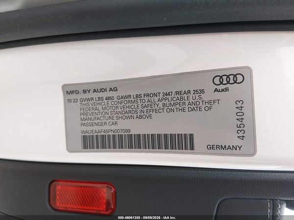 2023 AUDI A4 — I9