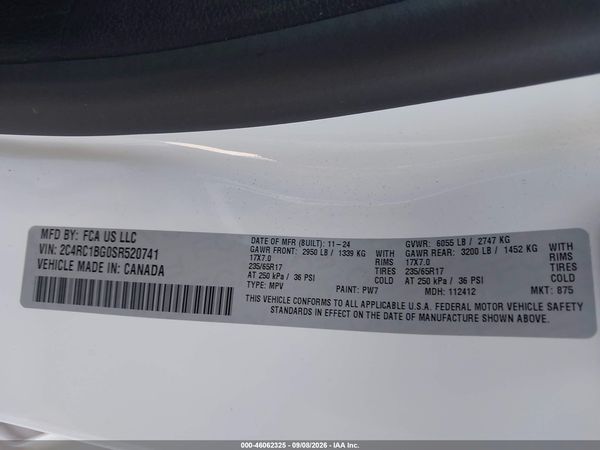 2025 CHRYSLER PACIFICA SELECT