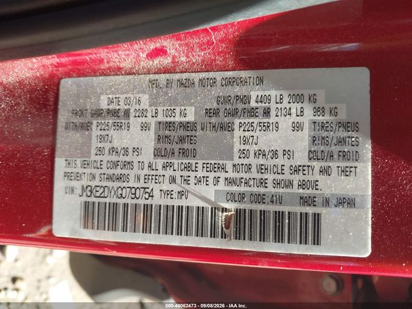 2016 MAZDA CX-5 GRAND TOURING