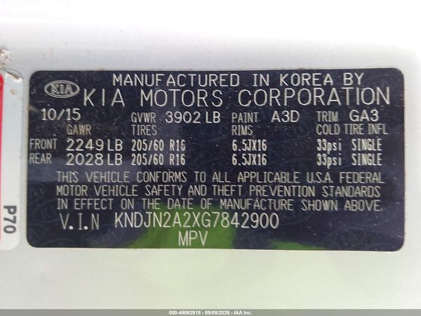 2016 KIA SOUL Plus — I9