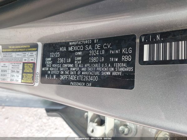 2026 KIA K4 LXS