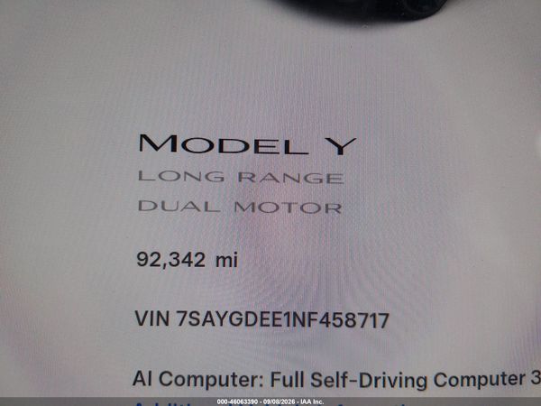 2022 TESLA MODEL Y — I118