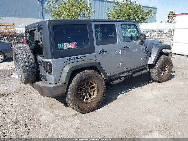 2017 JEEP WRANGLER UNLIMITED SPORT 4X4 — I4