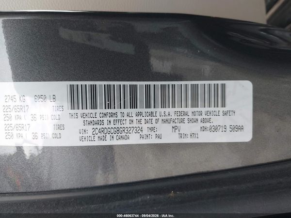 2016 DODGE GRAND CARAVAN SXT