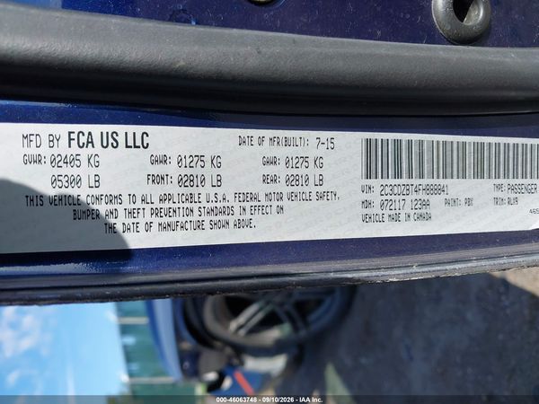 2015 DODGE CHALLENGER R/T PLUS — I9