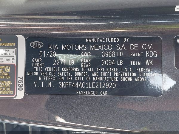 2020 KIA FORTE GT — I9