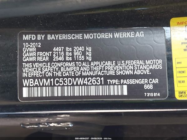 2013 BMW X1 SDRIVE28I — I9
