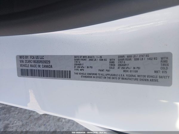 2025 CHRYSLER PACIFICA SELECT