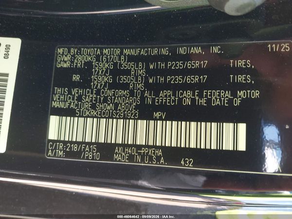2026 TOYOTA SIENNA LE