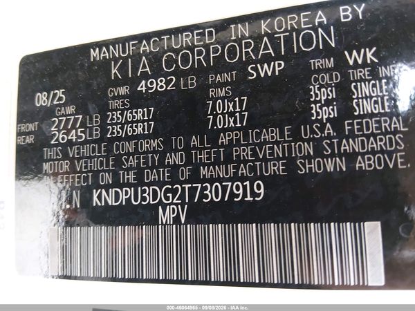 2026 KIA SPORTAGE HYBRID LX — I9
