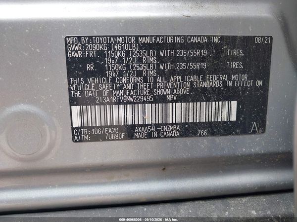 2021 TOYOTA RAV4 XLE PREMIUM — I9