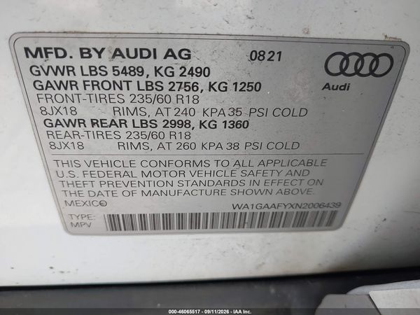2022 AUDI Q5