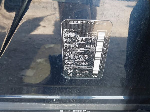 2019 INFINITI QX50 LUXE — I9