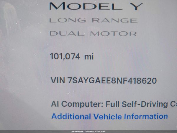 2022 TESLA MODEL Y — I118