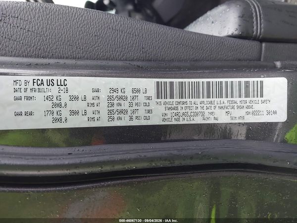 2018 DODGE DURANGO SXT AWD
