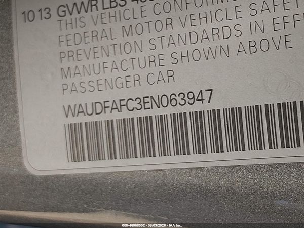 2014 AUDI A6 2.0T PREMIUM — I9