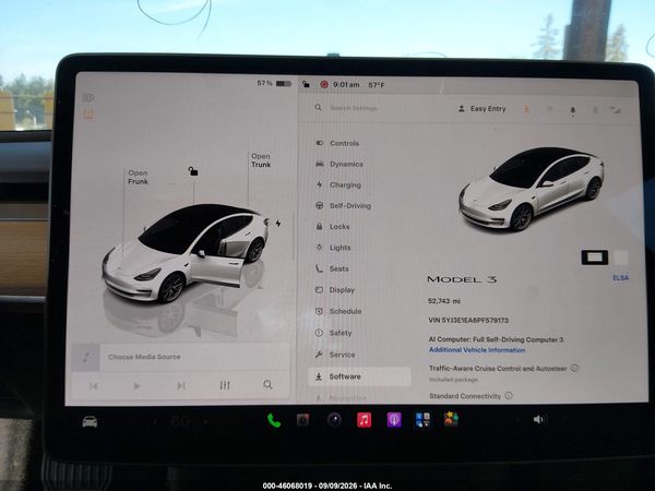 2023 TESLA MODEL 3 REAR-WHEEL DRIVE — I7
