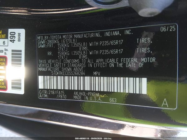 2025 TOYOTA SIENNA LE