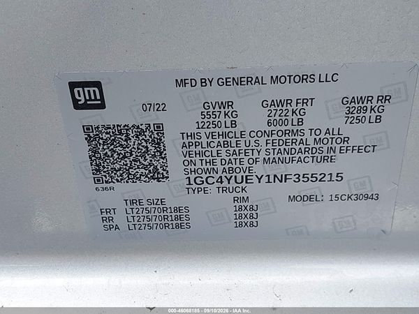 2022 CHEVROLET SILVERADO 3500HD 4WD  LONG BED LTZ — I9
